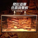 3D Desert Style Reptile Enclosure90*45Background Board for Bearded Dragon Lizard Gecko Reptile Landscaping Board